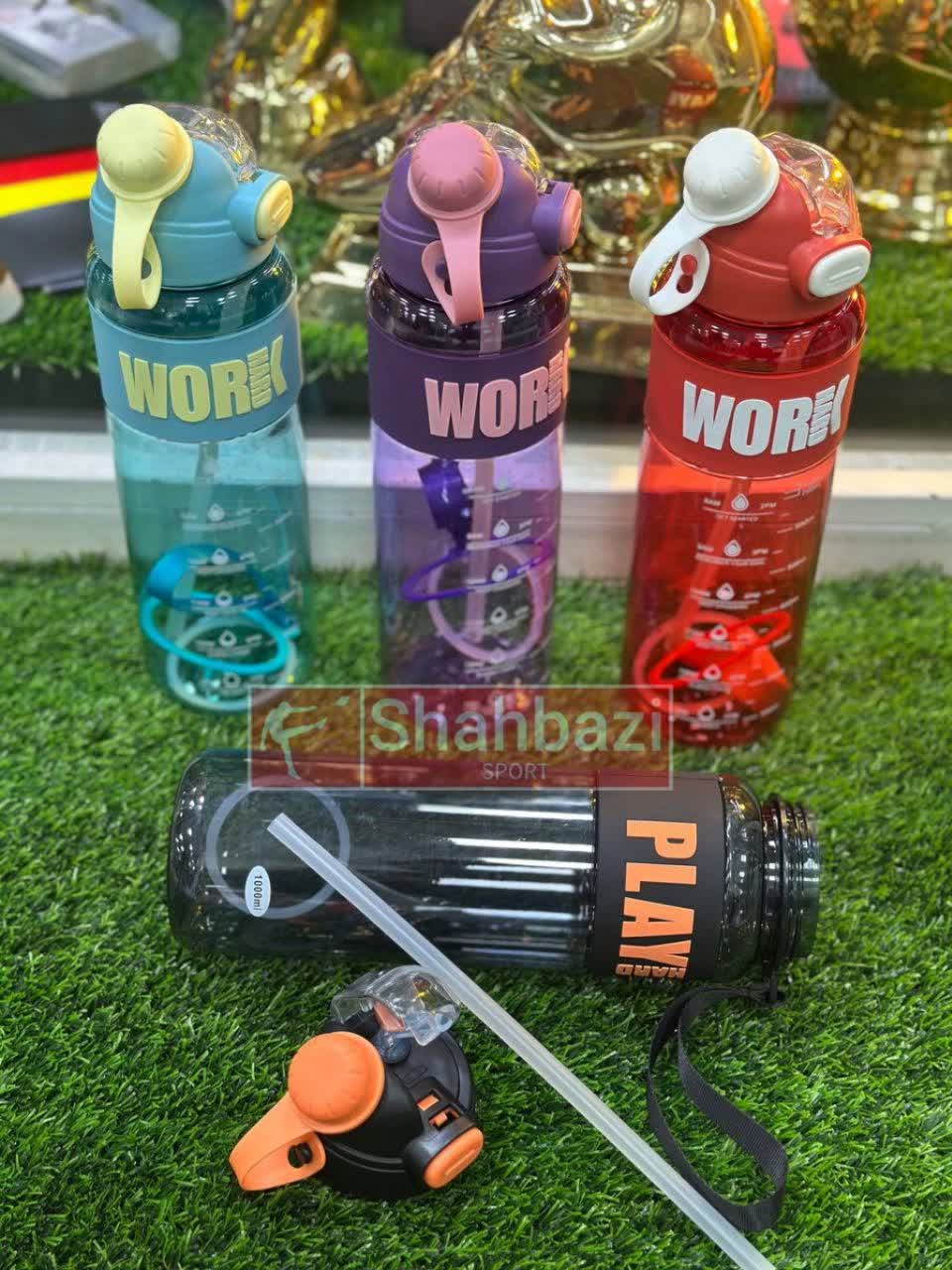 قمقمه ورزشی خارجی یک لیتری نشکن از برند work